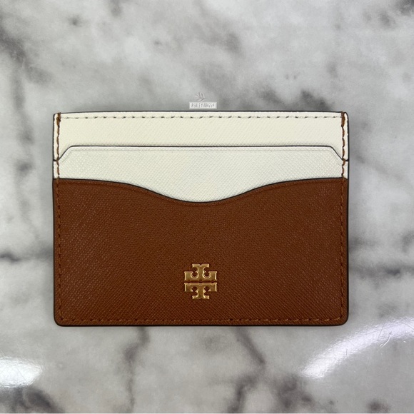 Tory Burch Bags Tory Burch Emerson Colorblock Slim Card Case Wallet